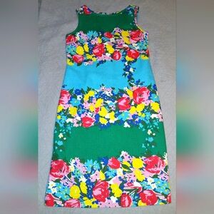 Talbots Lined Floral Dress Sz 6 EUC